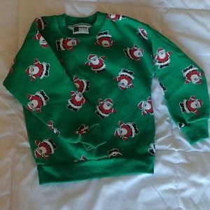 Retro Toddler Santa Claus Sweatshirt 3T/4T
